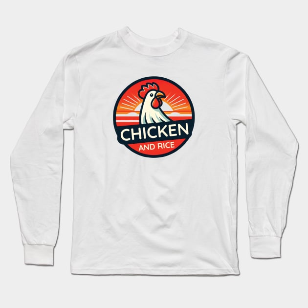 Chicken and Rice Long Sleeve T-Shirt by ThesePrints